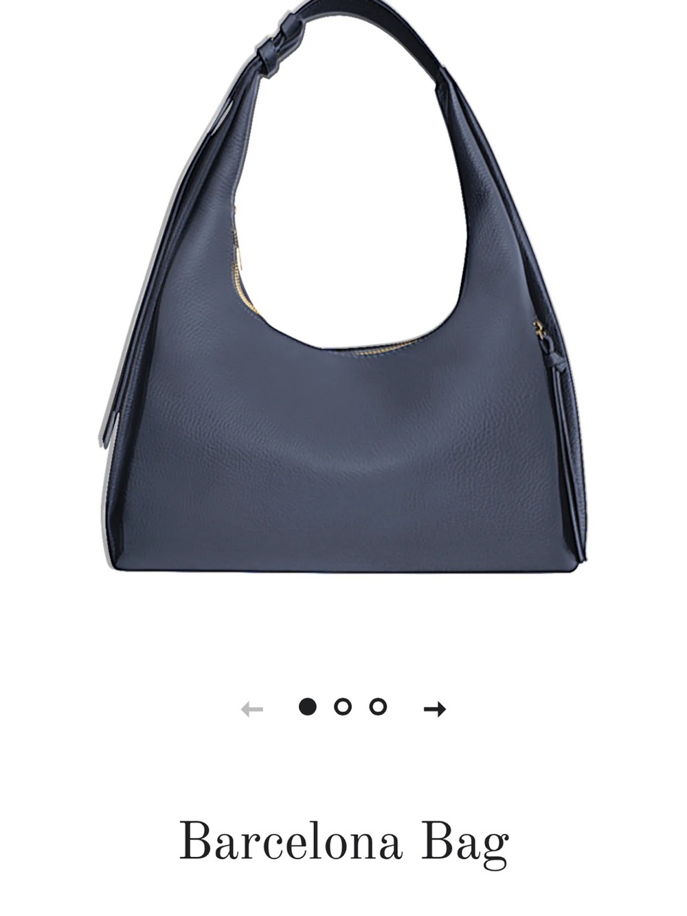 Tote le Monde Navy leather Barcelona Bag